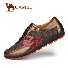 New 2014 Brand Camel Mens Summer Urban Shoes Breathable Patent Leather Sneakers Sapatilha Sapatos