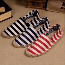 New 2014 Spring Summer Man And Women Flats,Fashion Hemp rope Ballet Canvas Shoes,Casual Espadrilles Shoes,3 Colors,FREE SHIPPING