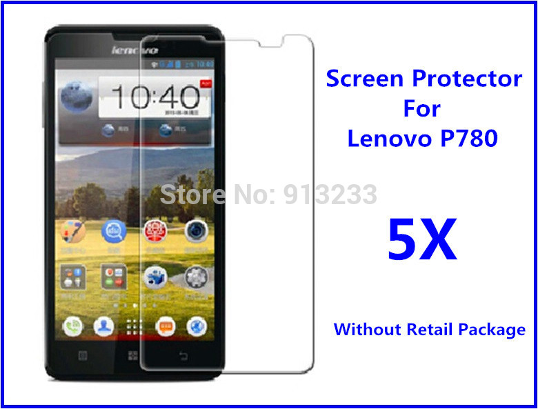 5pcs lot Anti Fingerprint Matte Screen Protector Guard Film For lenovo P780 3G smartphone With Retail