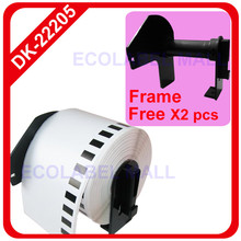 60 x Rolls Brother Compatible Labels DK-22205 dk 22205 dk22205 + 2 pcs of Detachable Frames