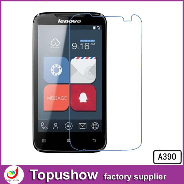 HD Screen Protector Film For Lenovo A390 High Quality Glossy Screen Guard Film 10pcs lot Freeshipping