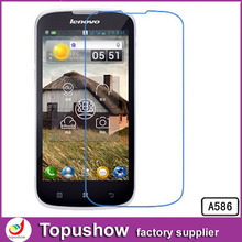 Transparent LCD Screen Display Protector Film For Lenovo A586 10pcs lot With Retail Packaging Freeshipping