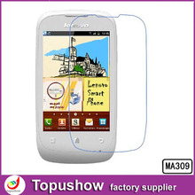 2014 For Lenovo MA309 Lcd Phone Screen Protector HD Anti Glare Film 10pcs lot With Retail