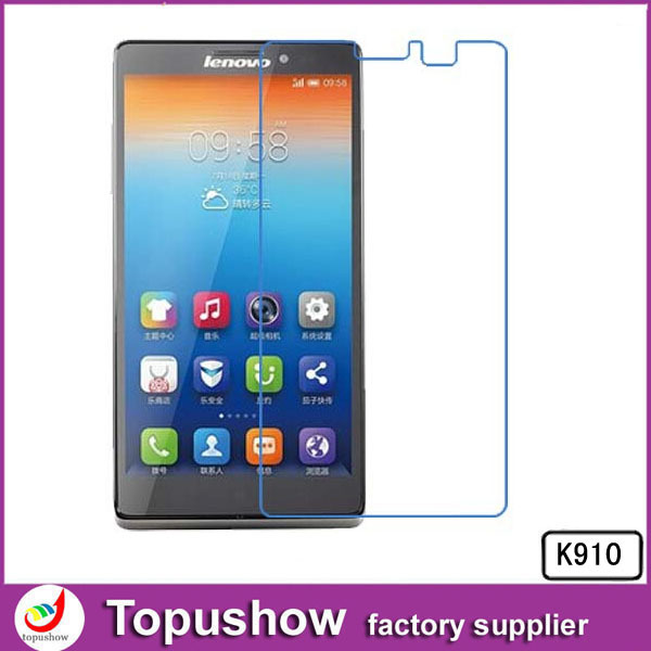 Freeshipping 2014 Lcd Phone Screen Protector HD Anti Glare Film For Lenovo K910 10pcs lot With