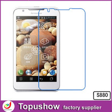 Mirror Lcd Phone Screen Protector Film For Lenovo S820E 10pcs lot With Retail Packaging Free shipping