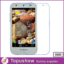 2014 Phone Screen Protector Film For Lenovo S680 Mirror With Retail Packaging Free shipping