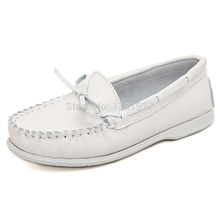 Flats Genuine Leather Flat For Women White Women Shoe 2014 Ladies Flats Mint Shoes Mocassim Flat