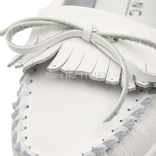 Flats Genuine Leather Flat For Women Women Shoe 2014 Ladies Flats White Color Shoes Mocassim Flat