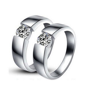 Lovers Jewelry His and Her Promise Jewelry NSCD Synthetic Diamond Ring ...
