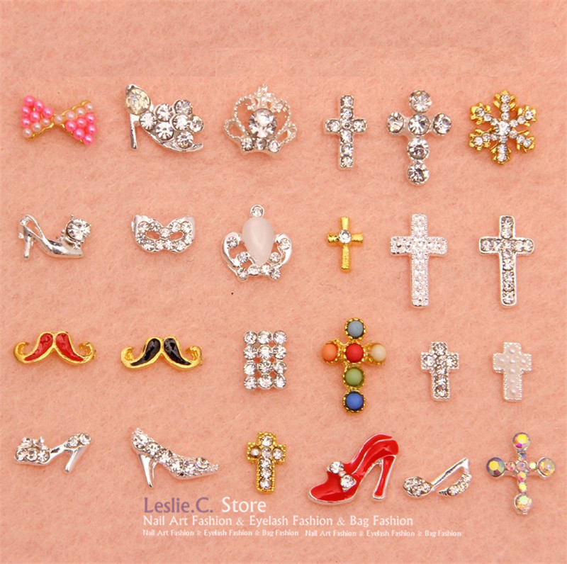 Nail Designs With Rhinestones And Crosses 5