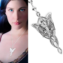 Hot Film Lord Of The Ring Arwen Evenstar Stylish Vintage Silver Pendant Necklace Free Shipping N21