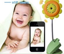 Free Shipping!Baby Monitor Wifi IP Camera DVR Night Vision Mic For IOS  System & Andriod Smartphone
