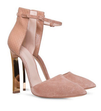 2014 suede leather fashion ankle-strap high heels closed-toe pointed women pumps summer sandals for women