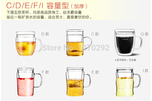 glass tea cup with filter inside flower blooming loose tea glass infuser teacup handmade cute coffee