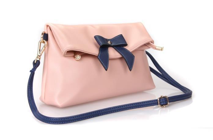 2015 new PU bowknot women messenger bags women handbag women leather bags free shipping