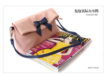 2015 new PU bowknot women messenger bags women handbag women leather bags free shipping