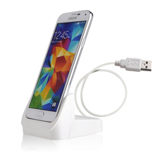 USB 3.0 Dock Cradle Desktop SmartPhone Charger for Samsung Galaxy S5 i9600 (Slim Case Compatible) – White