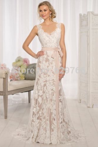 Ivory wedding dress simple