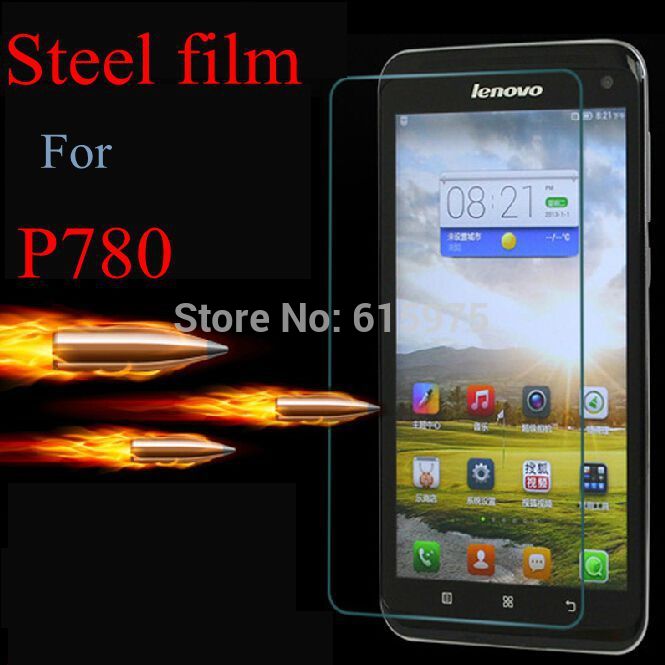 High Quality New Arc Tempered 0 26mm Glass Screen Protector Protective Film For Lenovo P780 Steel