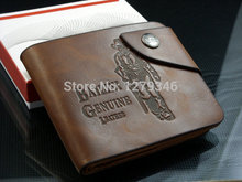 Bailini new stylish Men wallet+genuine cow Leather +Pockets Card Bifold Purse