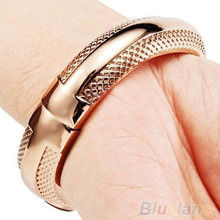 Hot Sale Jewelry Women s Girl s Fashion Golden Bracelet Bangle Crystal Wrist Watch 0E4W