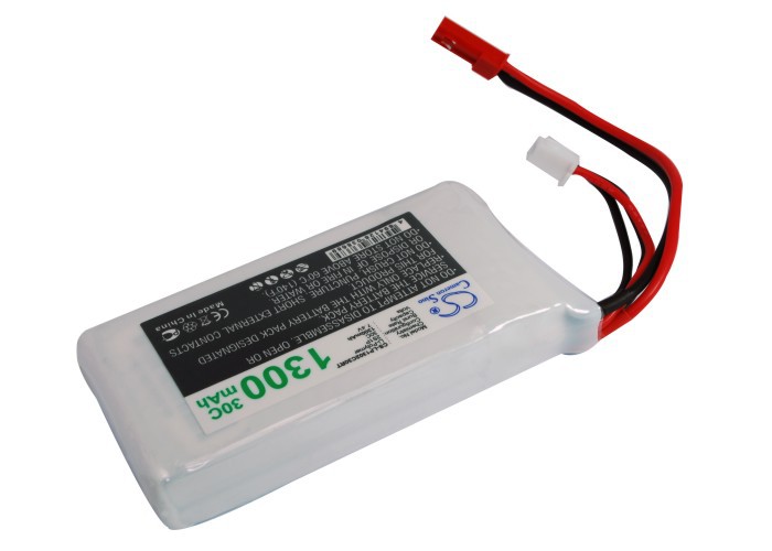 Airplane , Helicopter, Racing Car, Scale Boat Battery 7.4V 1300mAh For 