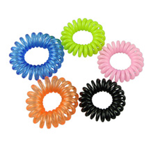 5pcs/Lot Hot Telephone Line Hair Ring Hair Rope Sweet Colorful Rubber Band Jewelry Women Girl Hairbands Elastic Hair Bands