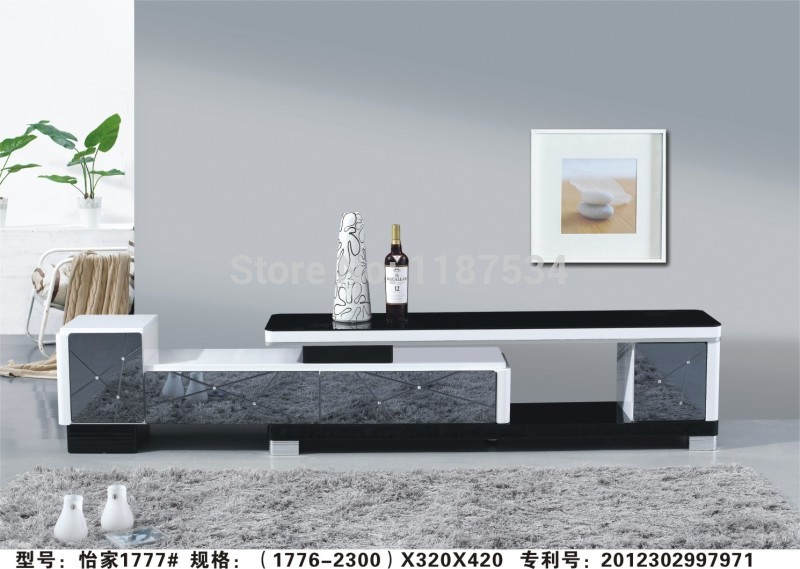  glass King-size stretch TV cabinet TV stand TV table(China (Mainland