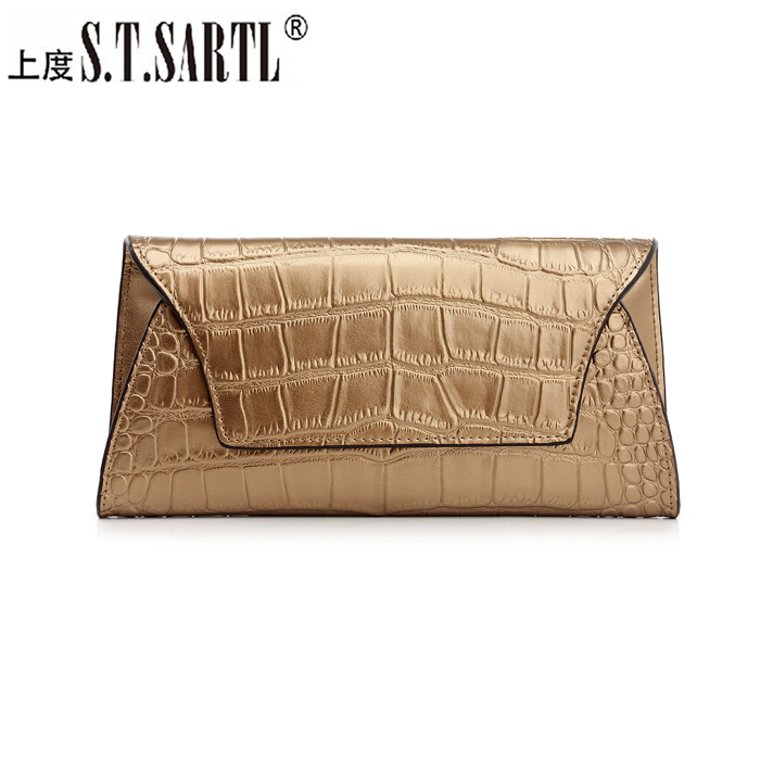Day clutch female 2014 fashion cowhide clutch fashion crocodile pattern women s bags small bag women