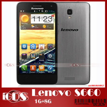 Original Lenovo S660 Quad core MTK6582 1.3Ghz  Android 4.2 4.7 Inch screen 3G GPS wifi  Smart cell phone
