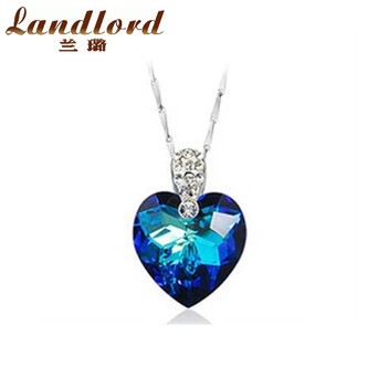 2014 New Arrival Top Quality free shipping wholesale Genuine 100 sterling 925 silver heart of ocean