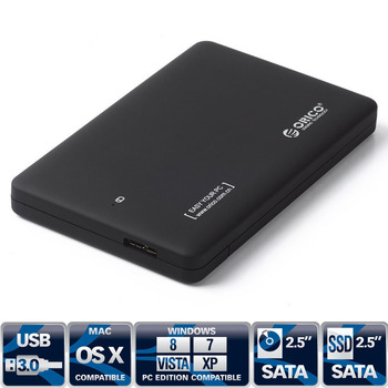 ORICO 2599US3 Tool free 2.5 inch USB 3.0 Hard Drive Disk HDD External Enclosure / Case