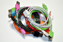 Braided Fabric 2M Micro USB charger data cable cord for samsung galaxy note 3 s5