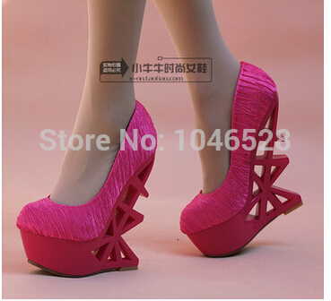 Drop Shipping hot selling lady s Sexy High Heels Peep Toe sweetness High Heels Pumps Wedding