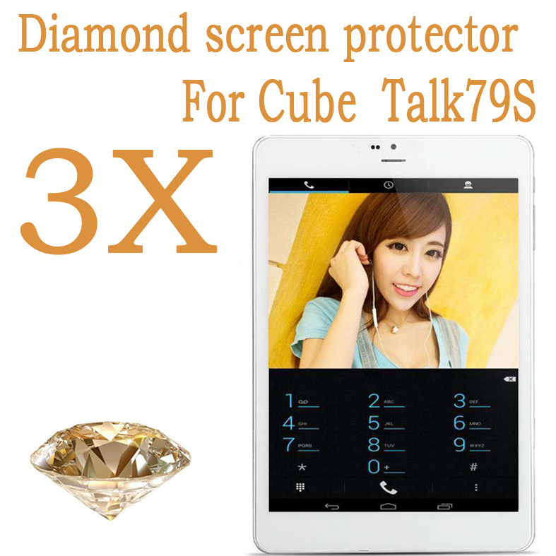 7 9inch Cube U55GTS TALK79S MTK8312 Diamond Cell Phone Screen Protector 3pcs screen protective Guard Cover