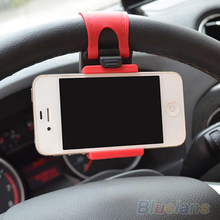 Car Steering Wheel Mount Holder Rubber Band For iPhone iPod MP4 GPS  Mobile Phone Holders