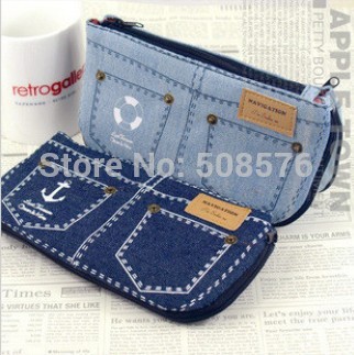 Korea Style Sweet Bow Design Zipper Cosmetic Bag 5 Color Make Up