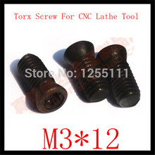 50pcs M3 x12  Insert Torx Screw for Replaces Carbide Inserts CNC Lathe Tool