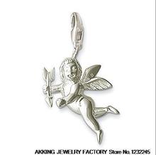 free shipping hot selling hot charm 2014 tms silver factory price ts0024 Cupid love pendants Wholesale Jewellery