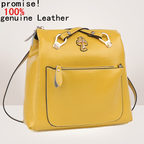 Hot 2015 women genuine leather Backpack cowhide luxury bags famous brand Backpacks bags new fashion bags