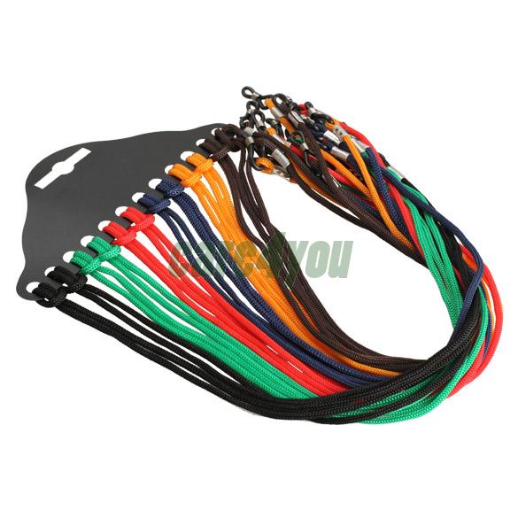 12pcs óculos coloridos Nylon cabo leitura vidro pescoço cinta óculos tit