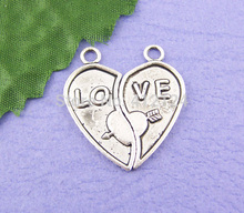 300 Pcs Free Shipping Wholesale Pendants Hot New DIY Cupid LO VE Charms Fashion Jewelry Making