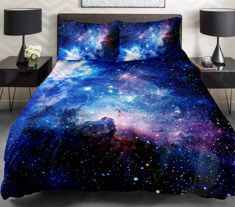 galaxy duvet covers bedding sets with luxury bedspreads 2 pillow cover ...