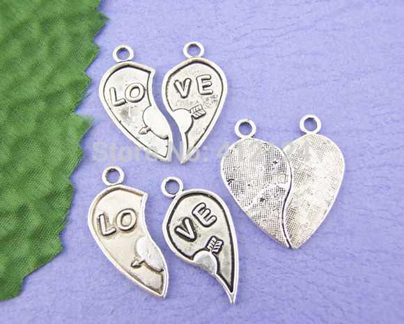 180Pcs Free Shipping Wholesale Hot New DIY Cupid LO VE Charms Pendants Fashion Jewelry Making Findings