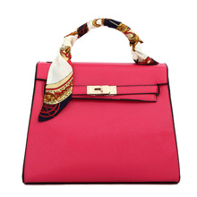 fashion fancy best quality same design as brand name handbag portable useful bag 2014 new big platinum scarf hand bag