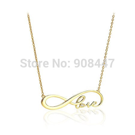 1 Piece N97 Infinity love letter necklace eternity necklace infinity sign necklace infinity necklace Free shipping