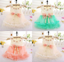 Baby Girls Toddlers Kids Princess Candy Color Cute One-piece Dress Summer Skirt