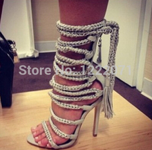 European Grand Prix 2014 Trendy black lace strip GZ fashion shoes heels sandals free shipping