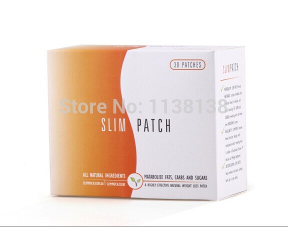Free shipping Hot Selling Slim Patch With Box Slimming Navel Stick Magnetic Weight Loss Burning Fat