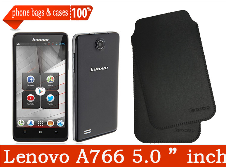 High Quality Lenovo A766 Original microfiber Leather Case Android Smartphone lenovo a766 case phone